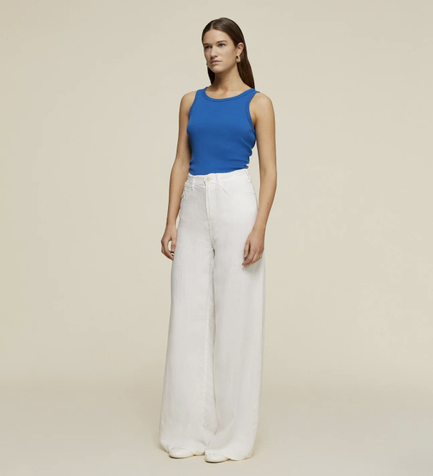 Marlene Linen Colour - White  - Image 3