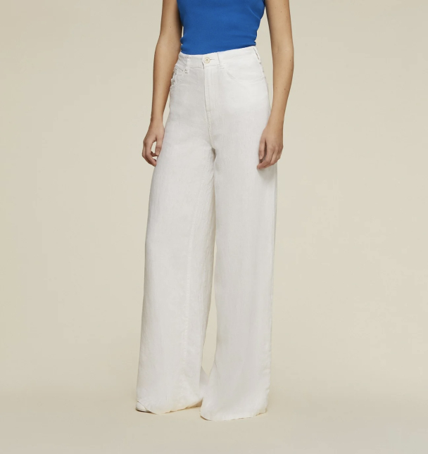 Marlene Linen Colour - White  - Image 4