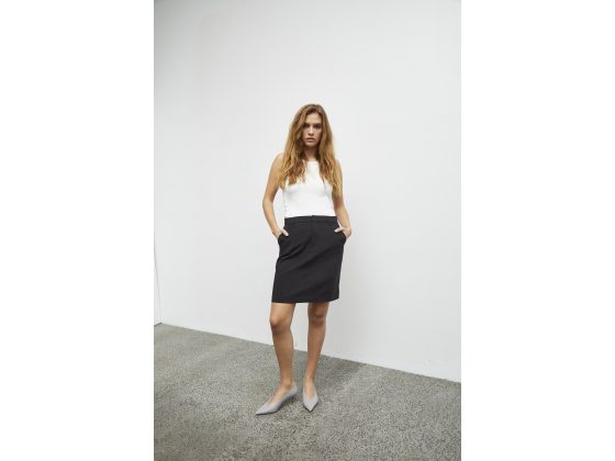 PZBINDY Black Skirt