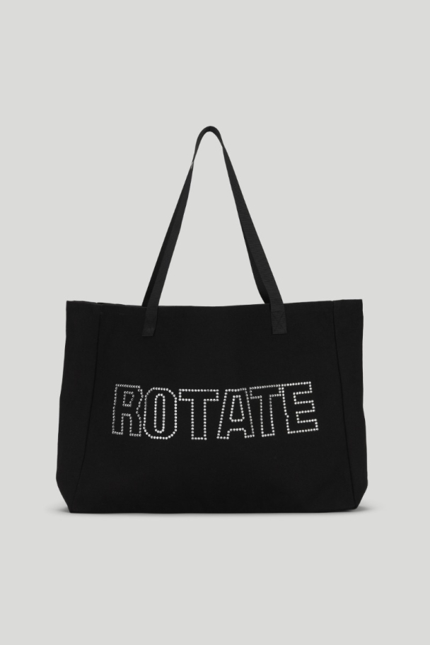 Canvas Shopper With Logo - Black - Image 2