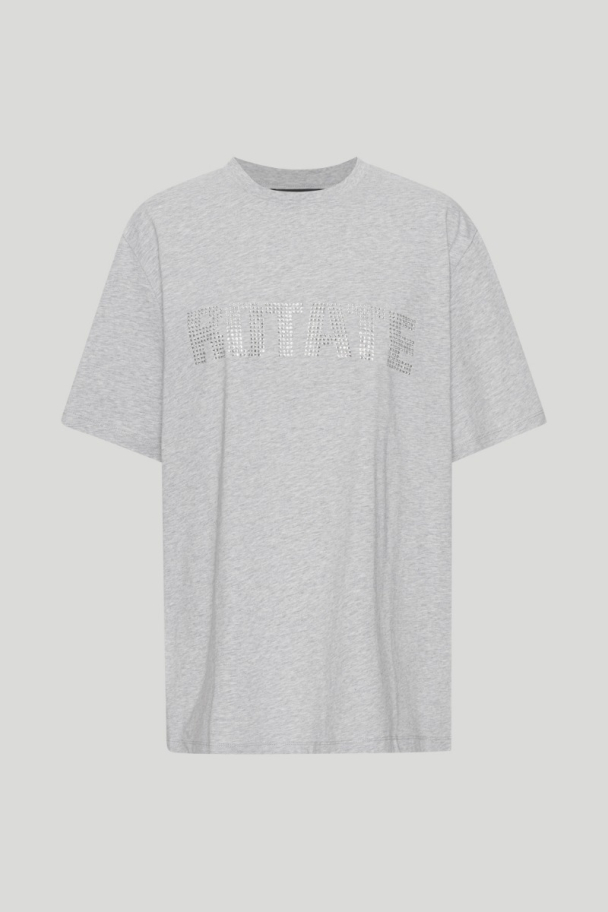 Jersey Straight T-Shirt - Light Grey Melange - Image 1