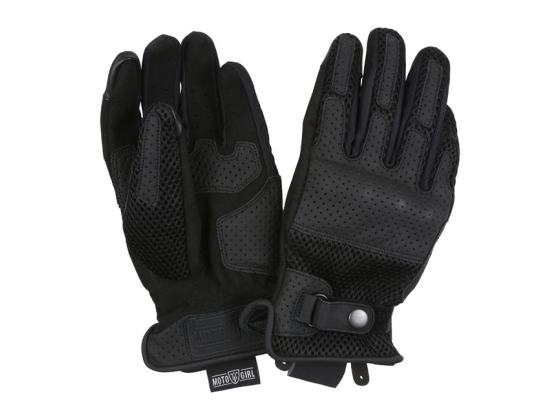 MOTOGIRL SUMMER GLOVES BLACK