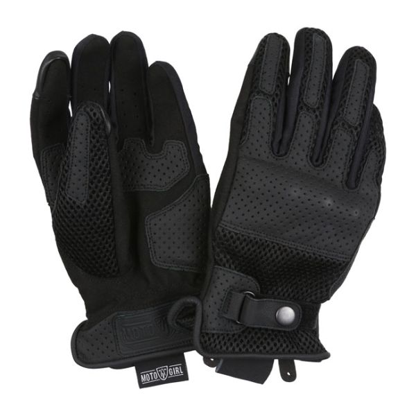 MOTOGIRL SUMMER GLOVES BLACK