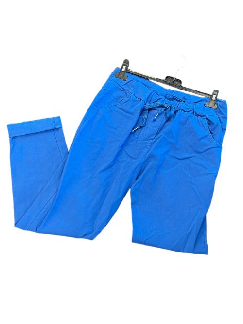 Bukse med stretch, knall blå