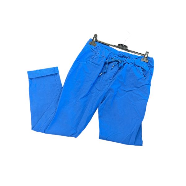 Bukse med stretch, knall blå