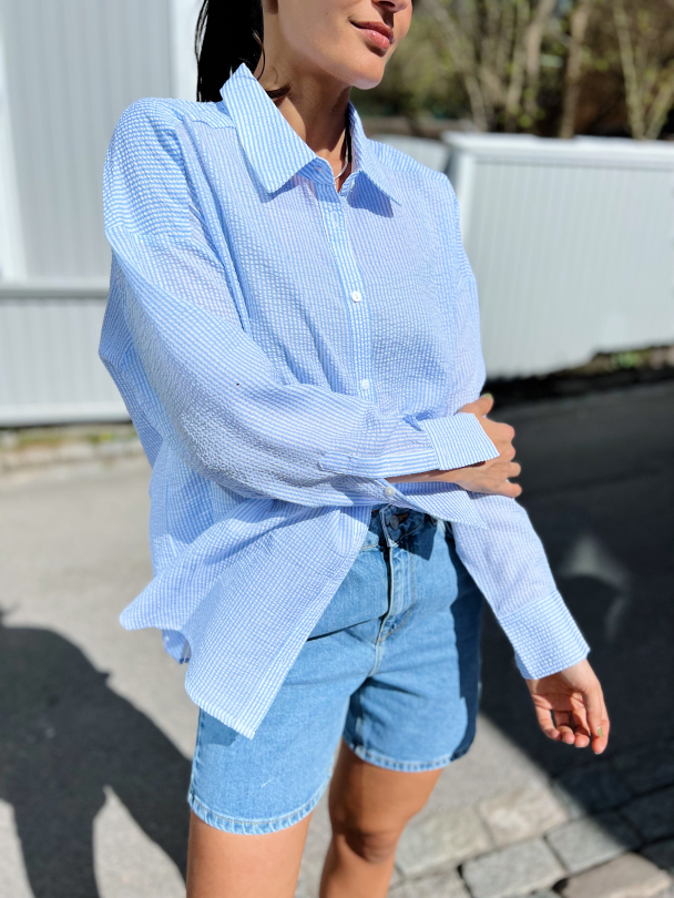 Sonja shirt - Blue/White  - Image 2