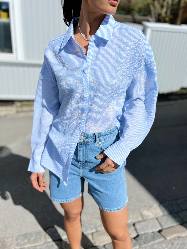 Sonja shirt - Blue/White  - Image 1