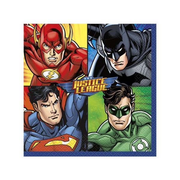 Serviett JUSTICE LEAGUE 33x33cm 16 stk