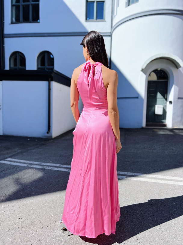 Regina Halterneck Ankle Dress - Rosebloom  - Image 3