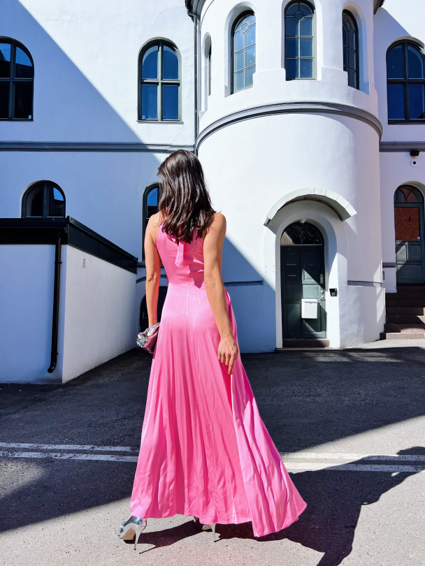 Regina Halterneck Ankle Dress - Rosebloom  - Image 4