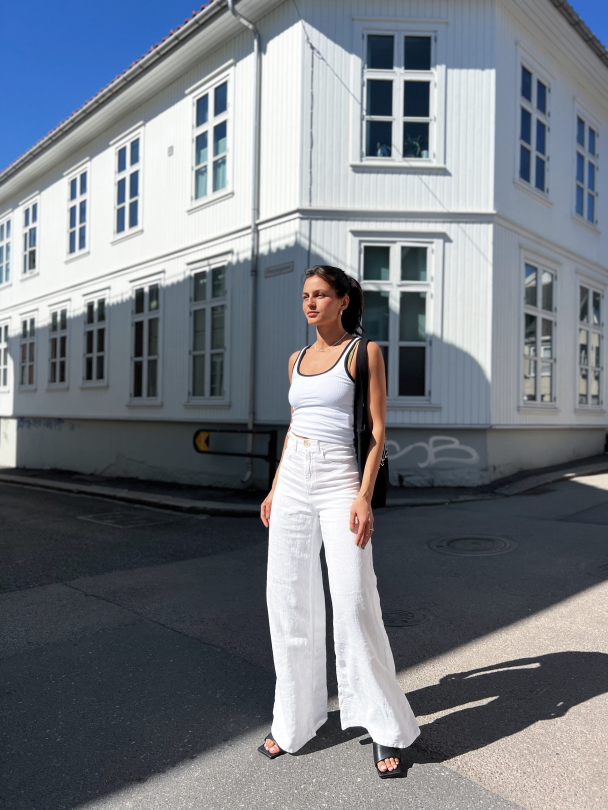 Marlene Linen Colour - White  - Image 7