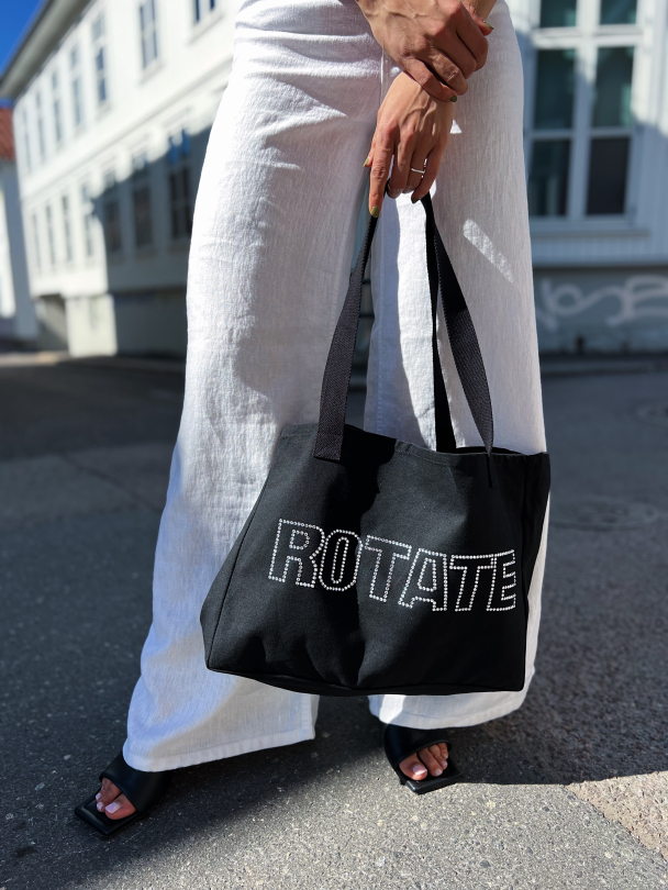 Canvas Shopper With Logo - Black - Image 5