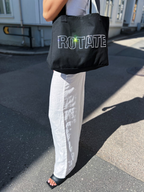 Canvas Shopper With Logo - Black - Image 6