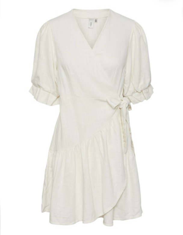 Prima 2/4 Wrap Dress - Star White - Image 2