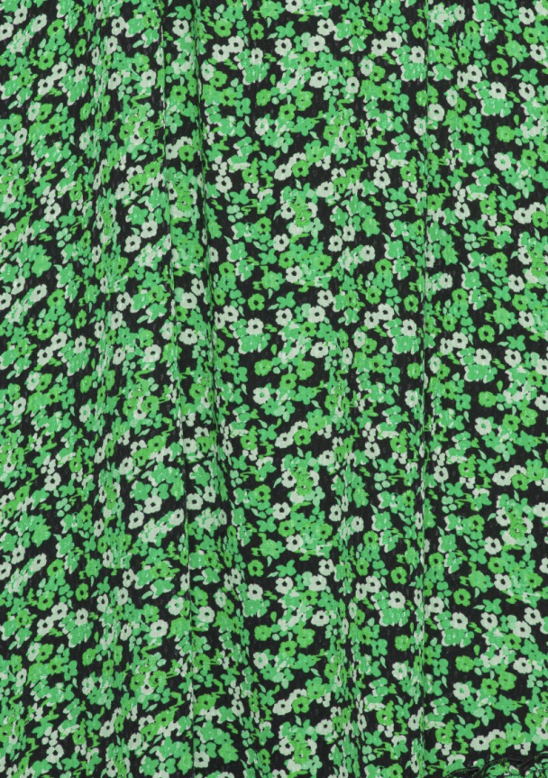 Fine Jacquard Maxi Dress - Classic Green Comb - Image 3