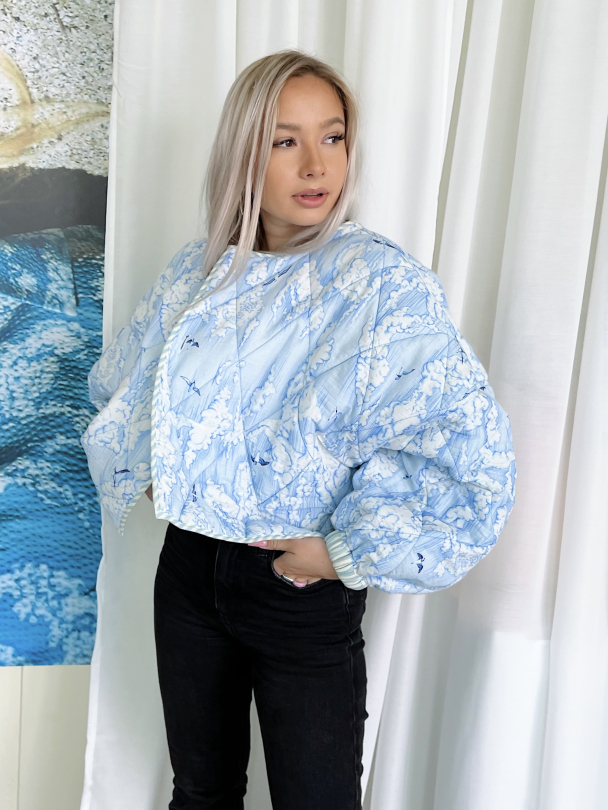 Strandfiol Jacket - Blue stripes  - Image 1