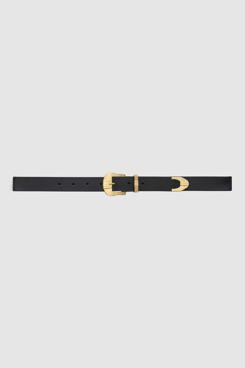 WAYLON BELT - BLACK AND GOLD