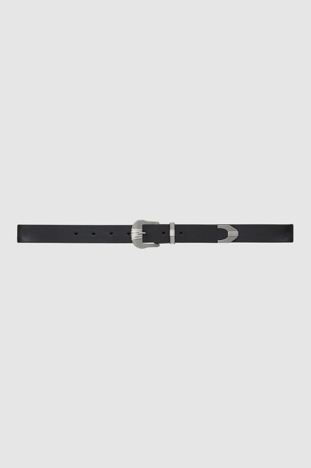 WAYLON BELT - BLACK AND SILVER - Image 1
