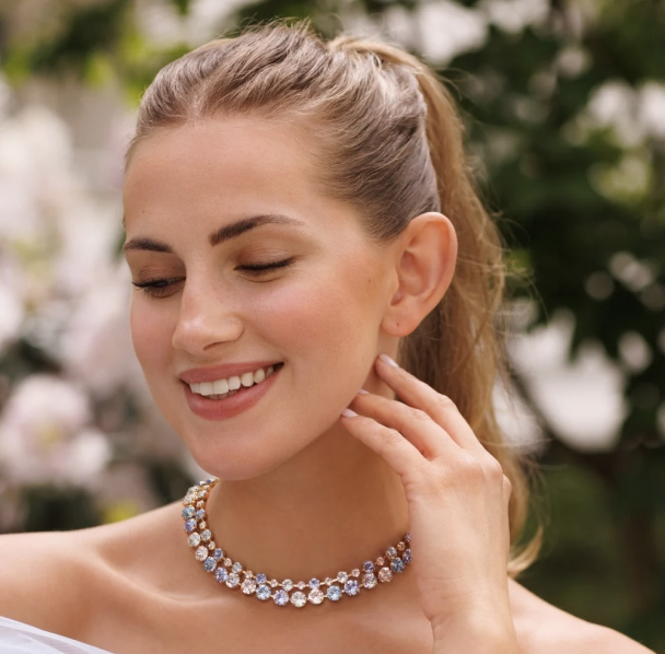 Pomona Necklace Rhodium - Sea Breeze Combo - Image 4