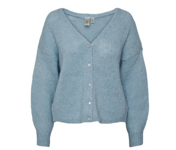 Livi V-Neck Cardigan - Aquamarine