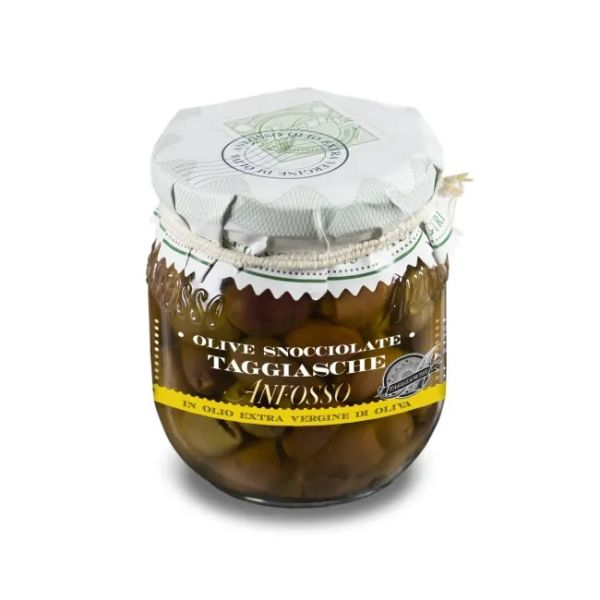 Taggiasche oliven UTEN stein i EVO 280g