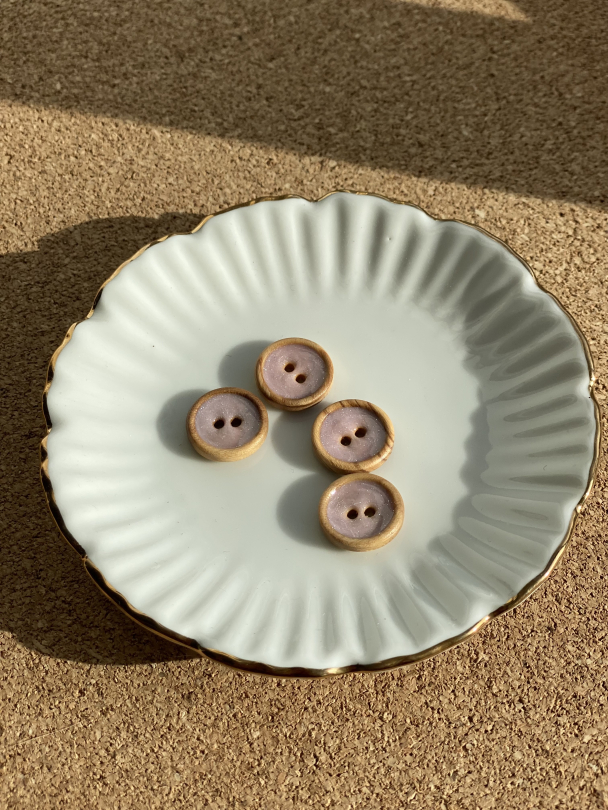 Knapp - Tre m/ Belegg- 15 mm - Image 1