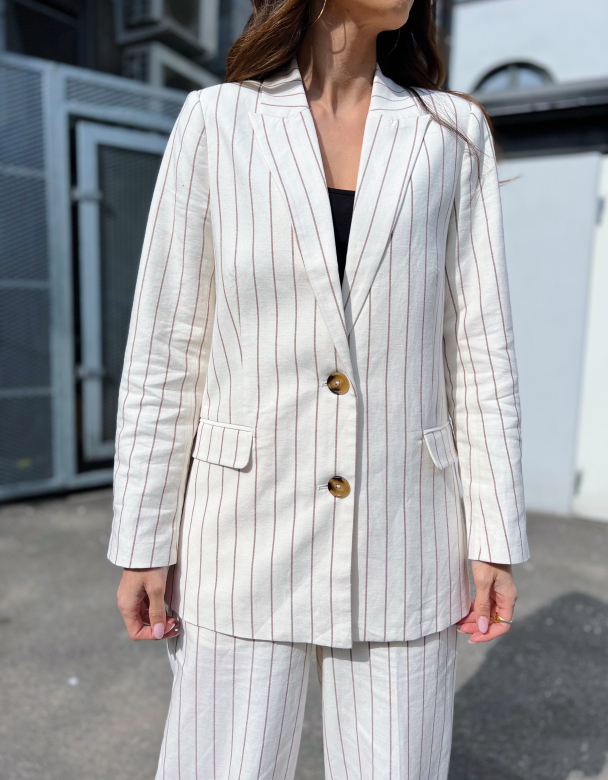 Spigato Blazer - Antique White - Image 1