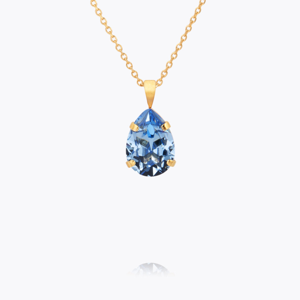 Mini Drop Necklace - Light Sapphire