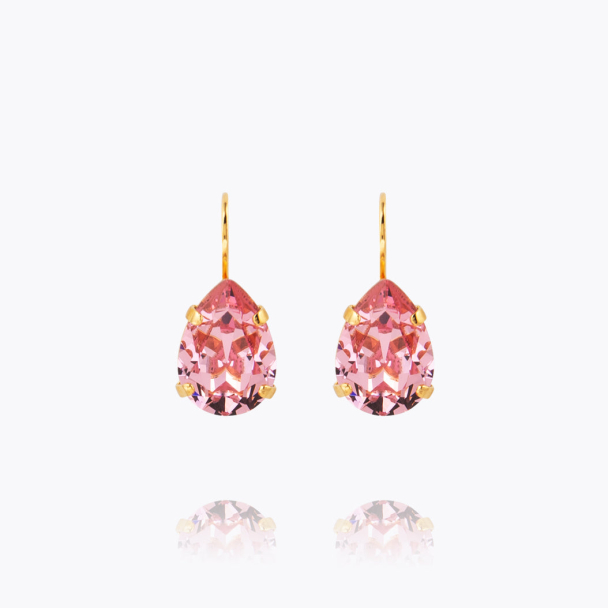 Mini Drop Clasp Earrings - Light Rose - Image 1
