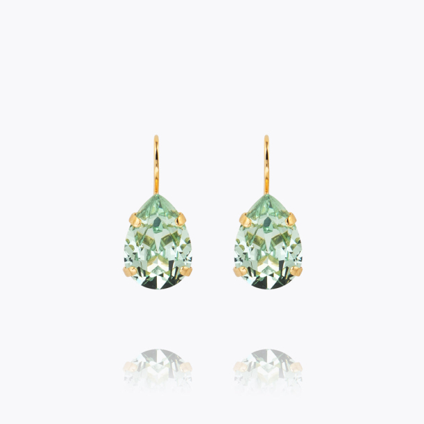 Mini Drop Clasp Earrings - Chrysolite - Image 1