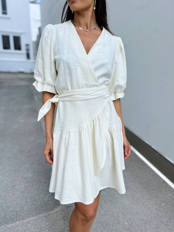 Prima 2/4 Wrap Dress - Star White - Image 1