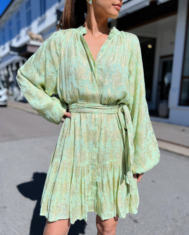 Noreen Dress -French Lime - Image 1