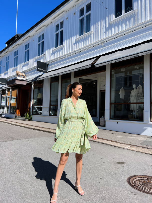 Noreen Dress -French Lime - Image 7