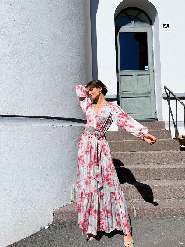 Ingrid Maxi Dress - Cherry Bloom  - Image 4