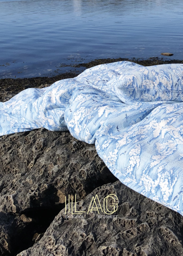 Skogfiol sengetøy - Blue Cloud print - Image 2