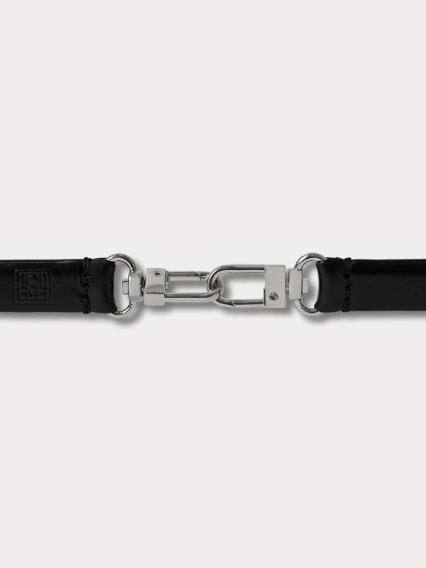 Double Clasp Leather Belt - Image 3