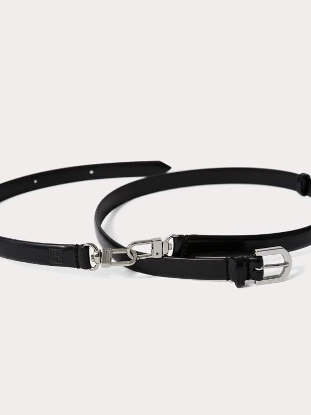 Double Clasp Leather Belt - Image 4