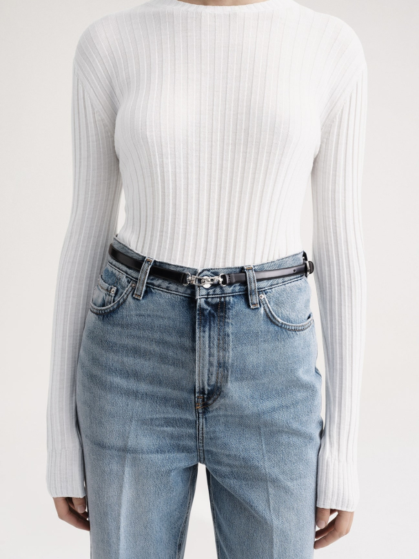 Double Clasp Leather Belt - Image 1