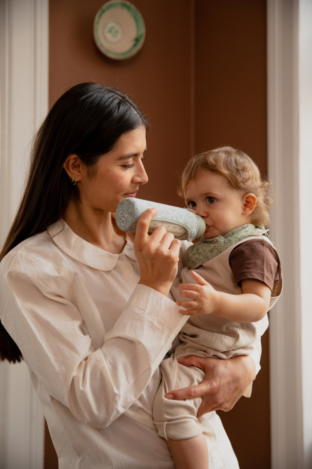 Baby Bottle Sleeve Liberty Large - Capel Sage - Image 3