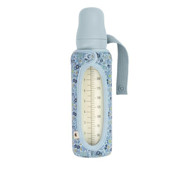 BIBS x LIBERTY- BABY BOTTLE SLEEVE LARGE CHAMOMILE LAWN BABY BLUE