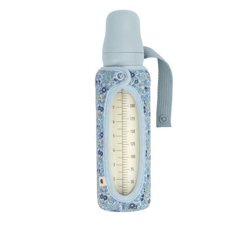 BIBS x LIBERTY- BABY BOTTLE SLEEVE LARGE CHAMOMILE LAWN BABY BLUE