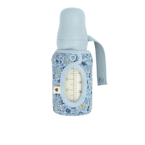 Baby Bottle Sleeve Liberty Small - Chamomile Lawn Baby Blue - Image 1