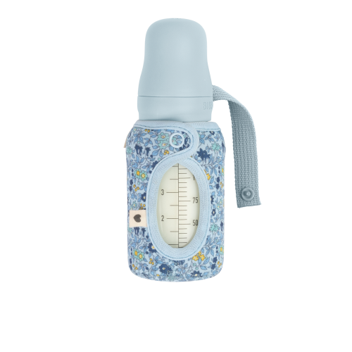 BIBS x LIBERTY- BABY BOTTLE SLEEVE SMALL CHAMOMILE LAWN BABY BLUE