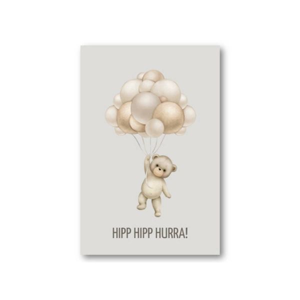 PAPIRKORT - HIPP HIPP HURRA | 10X15 CM