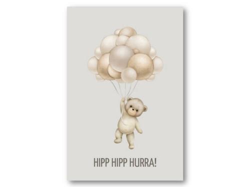 PAPIRKORT - HIPP HIPP HURRA | 10X15 CM
