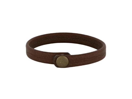 Bracelet brown calf leather - 12mm 