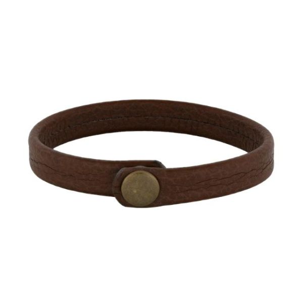 Bracelet brown calf leather - 12mm 