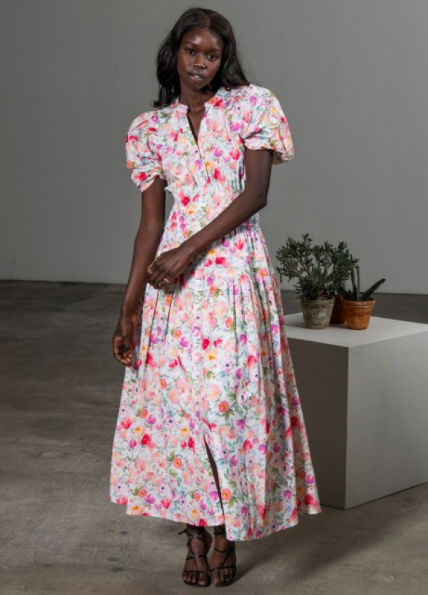 Fabienne Dress - Pink Botanic - Image 2