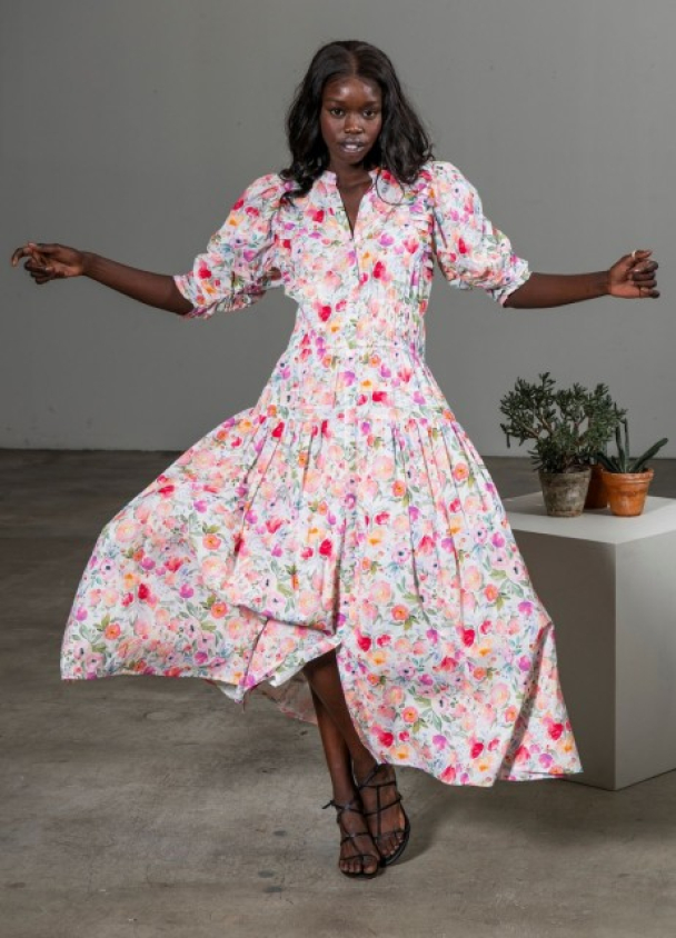 Fabienne Dress - Pink Botanic - Image 3