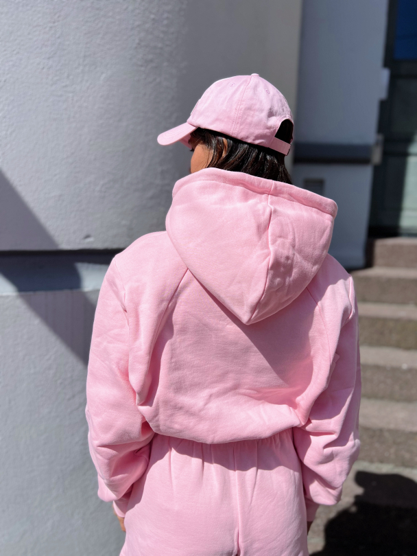 Sweat Cropped Hoodie - Almond Blossom - Image 6
